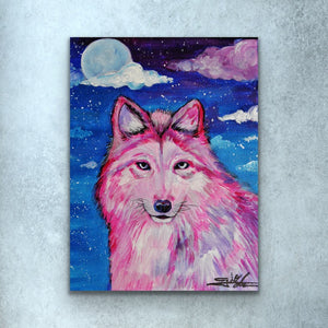 Pink Wolf Prints