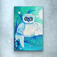 Load image into Gallery viewer, White Owl Print