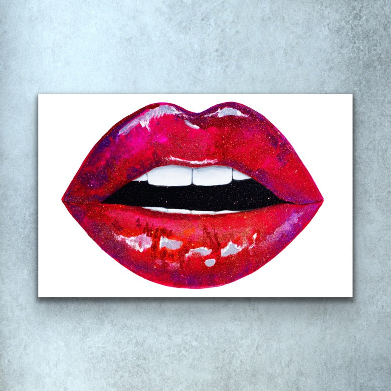 Red Lips Print